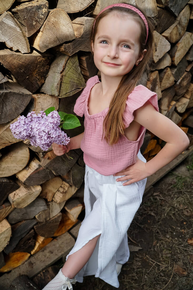 Dwuczęściowy Komplet: Top Typu „Hiszpanka” ze Zjawiskowymi Spodniami Fly - obrazek 2