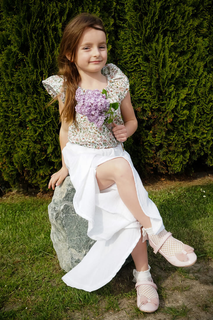 Dwuczęściowy Komplet: Top Typu „Hiszpanka” ze Zjawiskowymi Spodniami Fly - obrazek 4