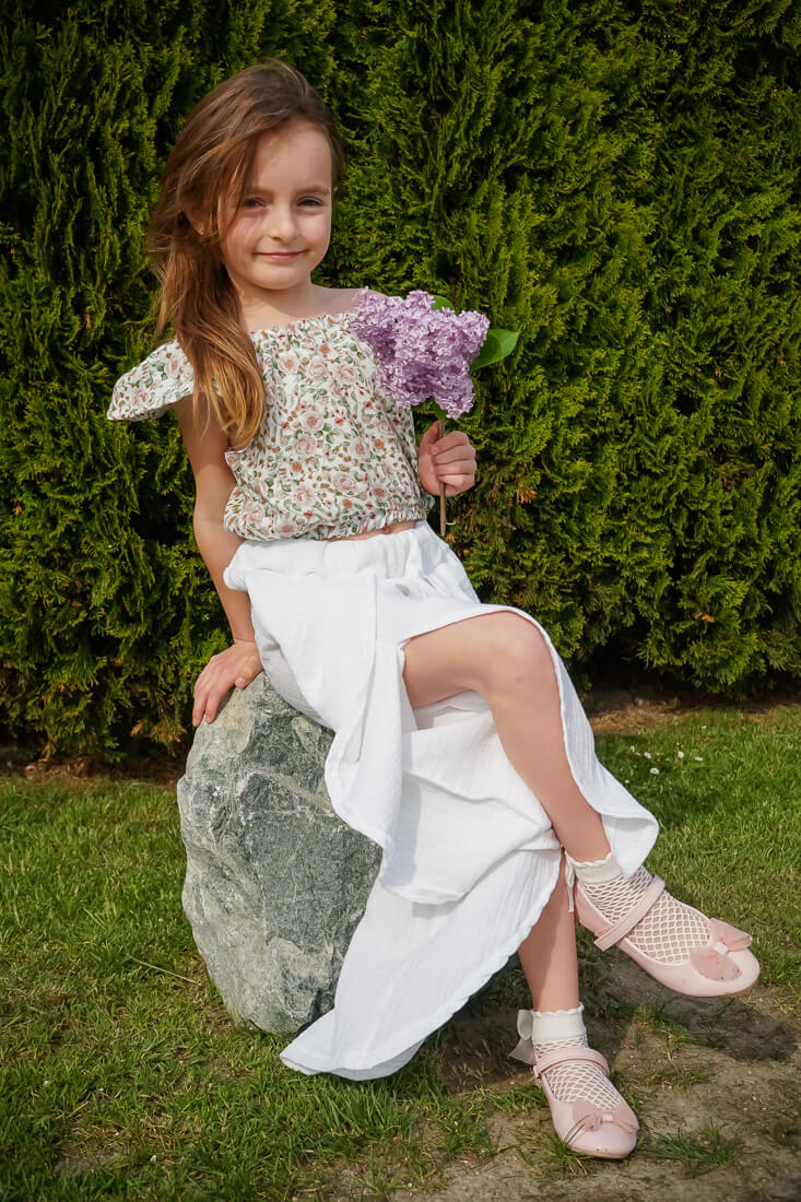 Dwuczęściowy Komplet: Top Typu „Hiszpanka” ze Zjawiskowymi Spodniami Fly - obrazek 3