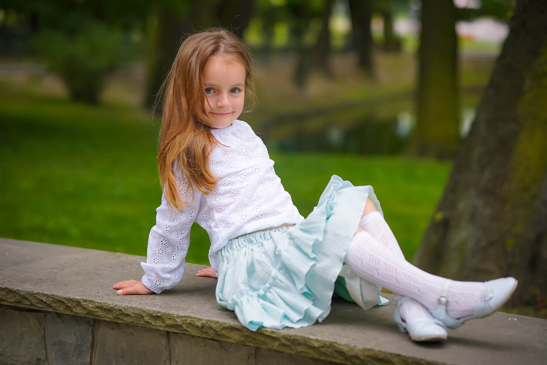 Dziewczęca Bluzeczka z Długim Rękawem Zakończonym Gumeczką - obrazek 6