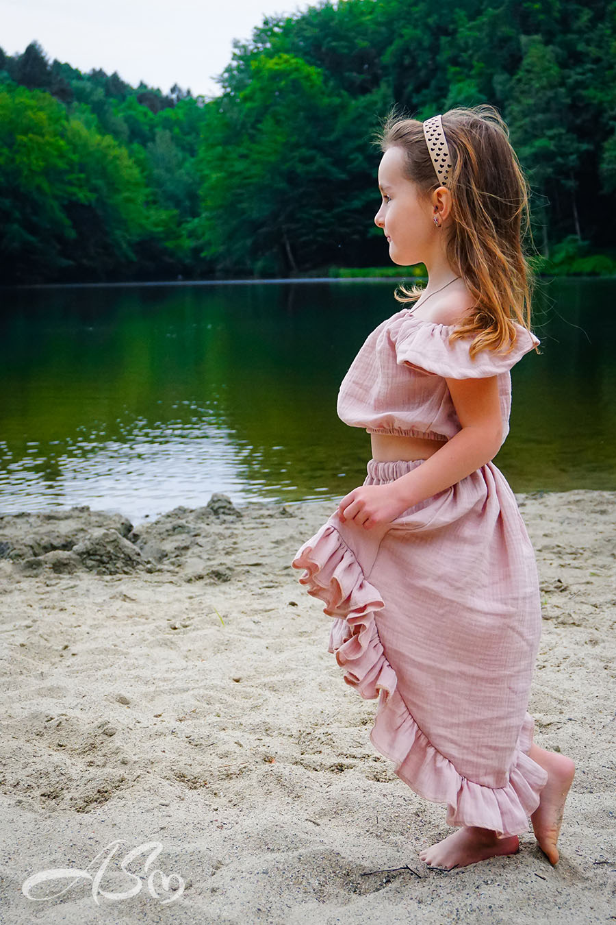 Dwuczęściowy Komplet: Top Typu „Hiszpanka” z Rozkloszowaną Spódnicą - obrazek 19