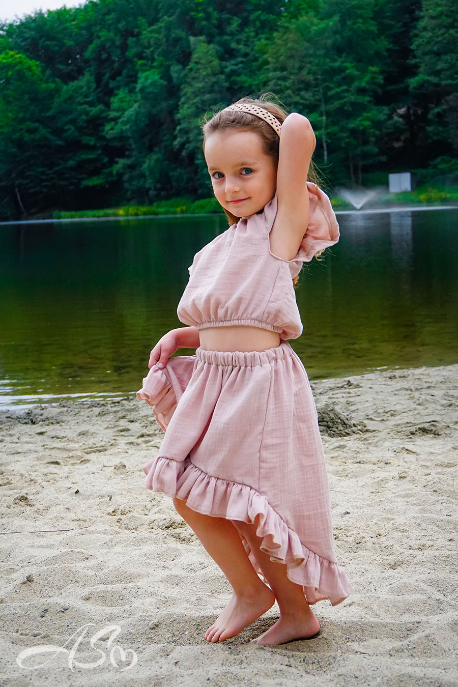 Dwuczęściowy Komplet: Top Typu „Hiszpanka” z Rozkloszowaną Spódnicą - obrazek 18