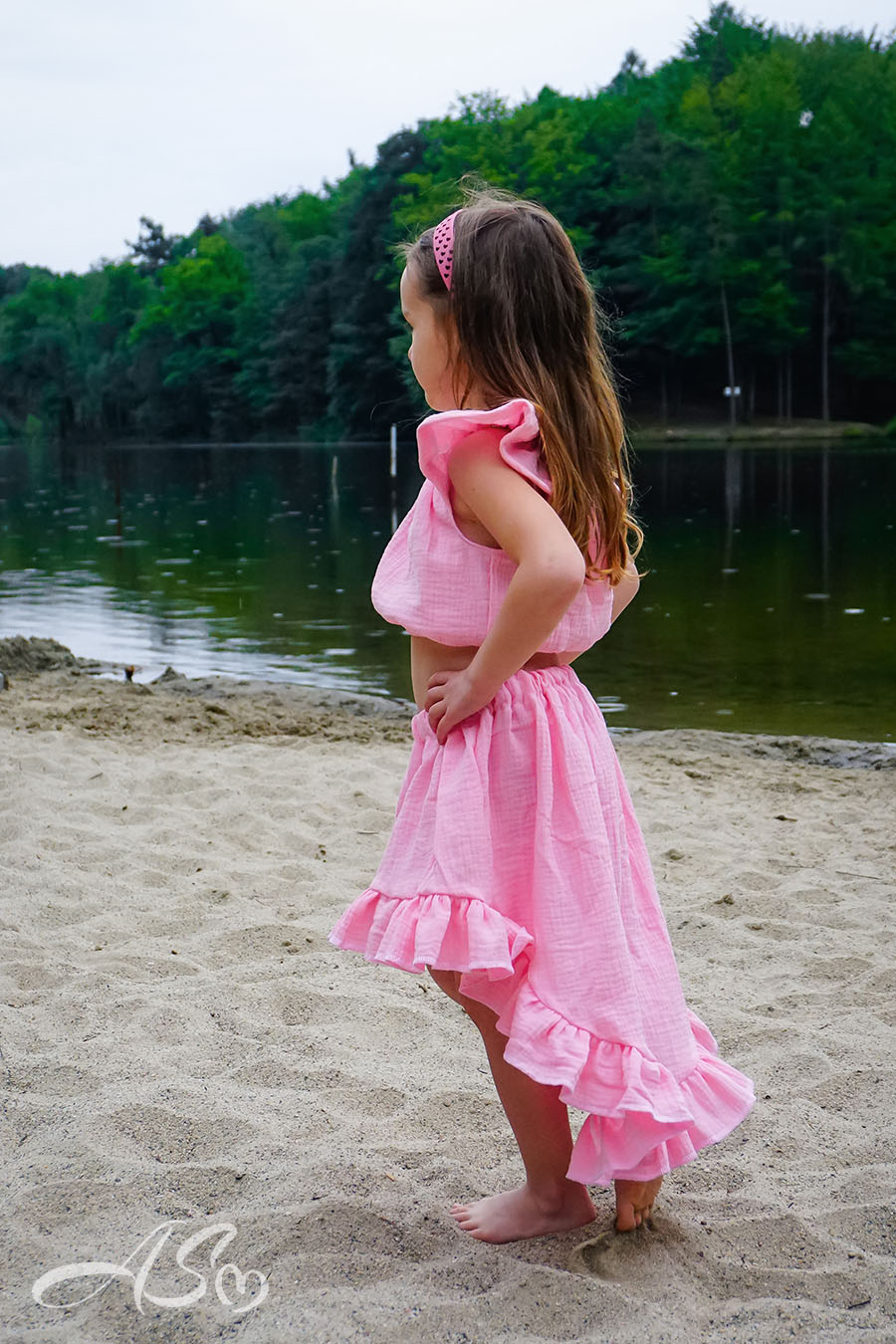 Dwuczęściowy Komplet: Top Typu „Hiszpanka” z Rozkloszowaną Spódnicą - obrazek 15