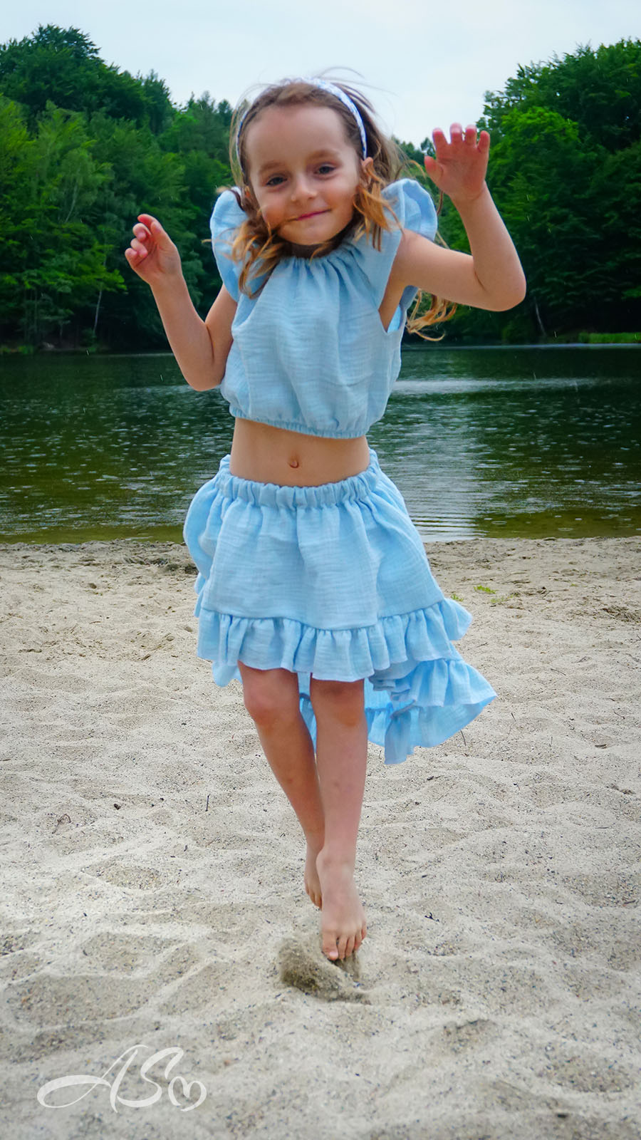 Dwuczęściowy Komplet: Top Typu „Hiszpanka” z Rozkloszowaną Spódnicą - obrazek 13