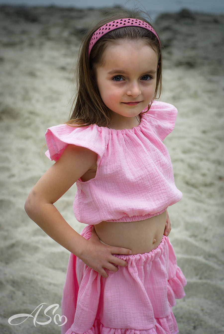 Dwuczęściowy Komplet: Top Typu „Hiszpanka” z Rozkloszowaną Spódnicą - obrazek 5