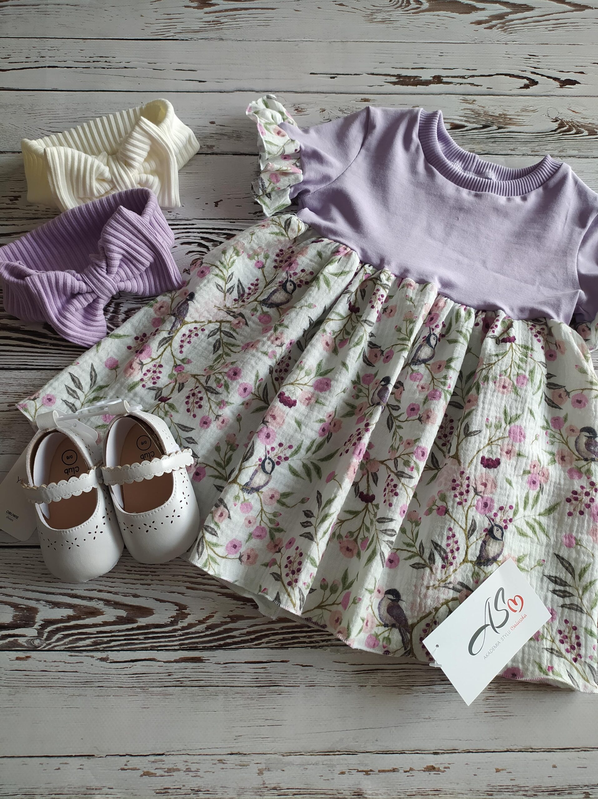 Sukienka Lila z Muślinem