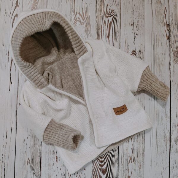 Dwustronna wiosenno – jesienna kurteczka dla niemowlaka