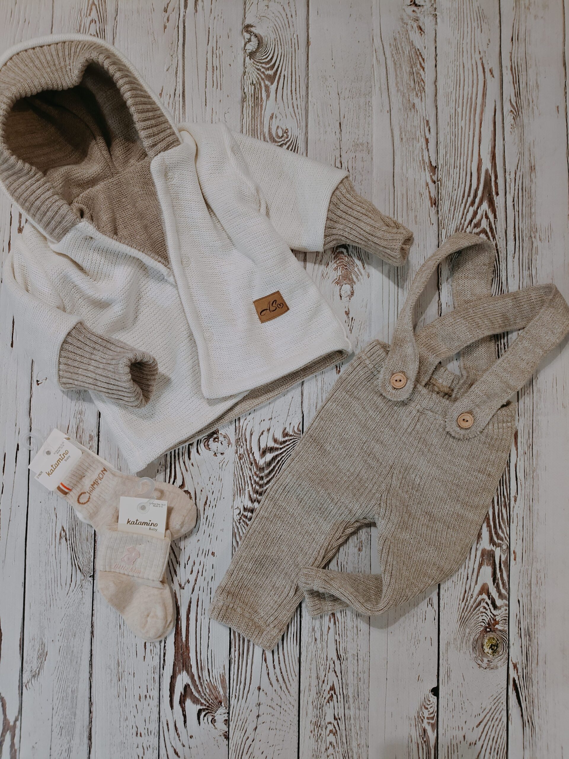 Dwustronna wiosenno – jesienna kurteczka dla niemowlaka - obrazek 2