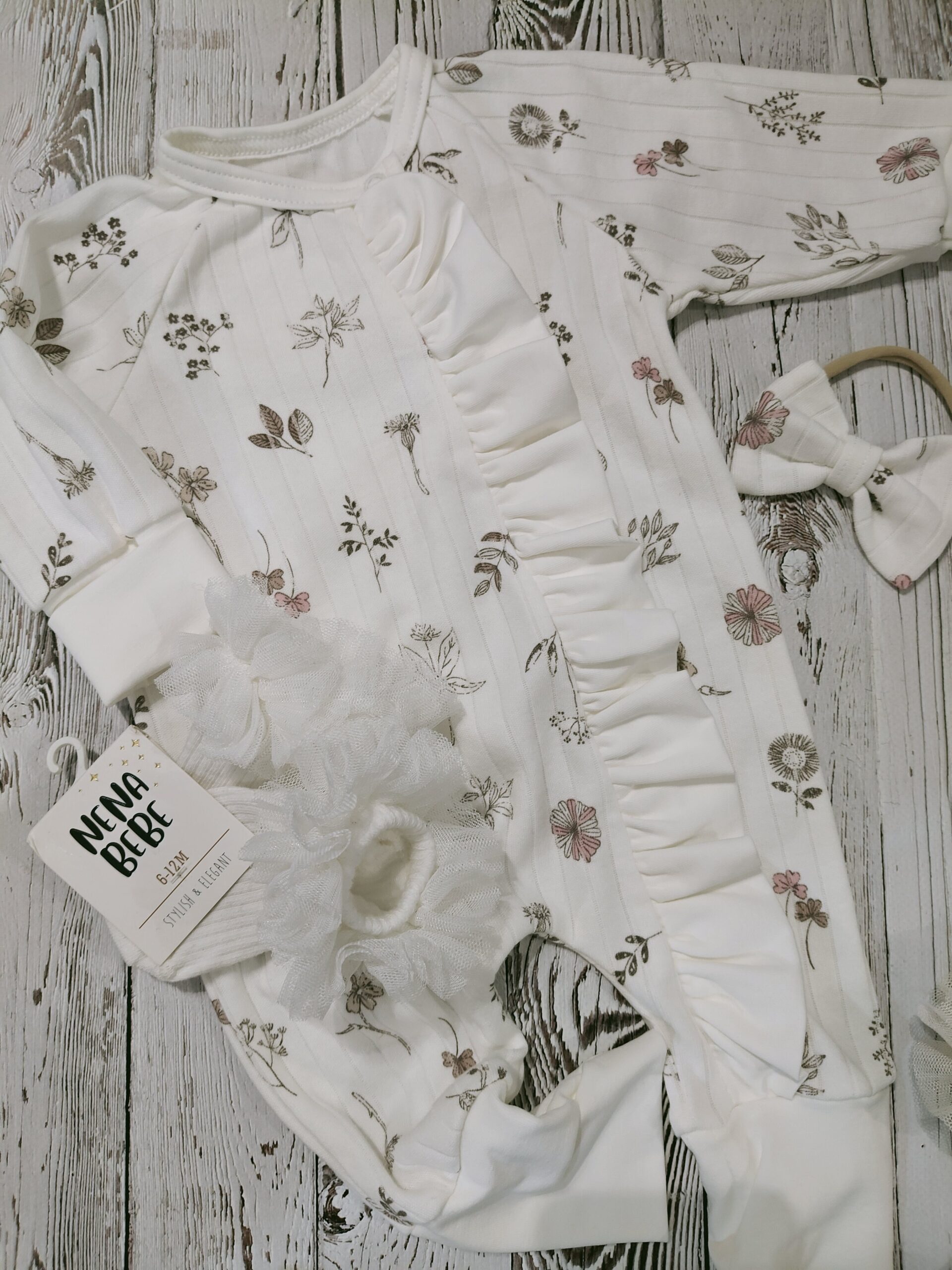 Kombinezon kwiaty falbanka - obrazek 2