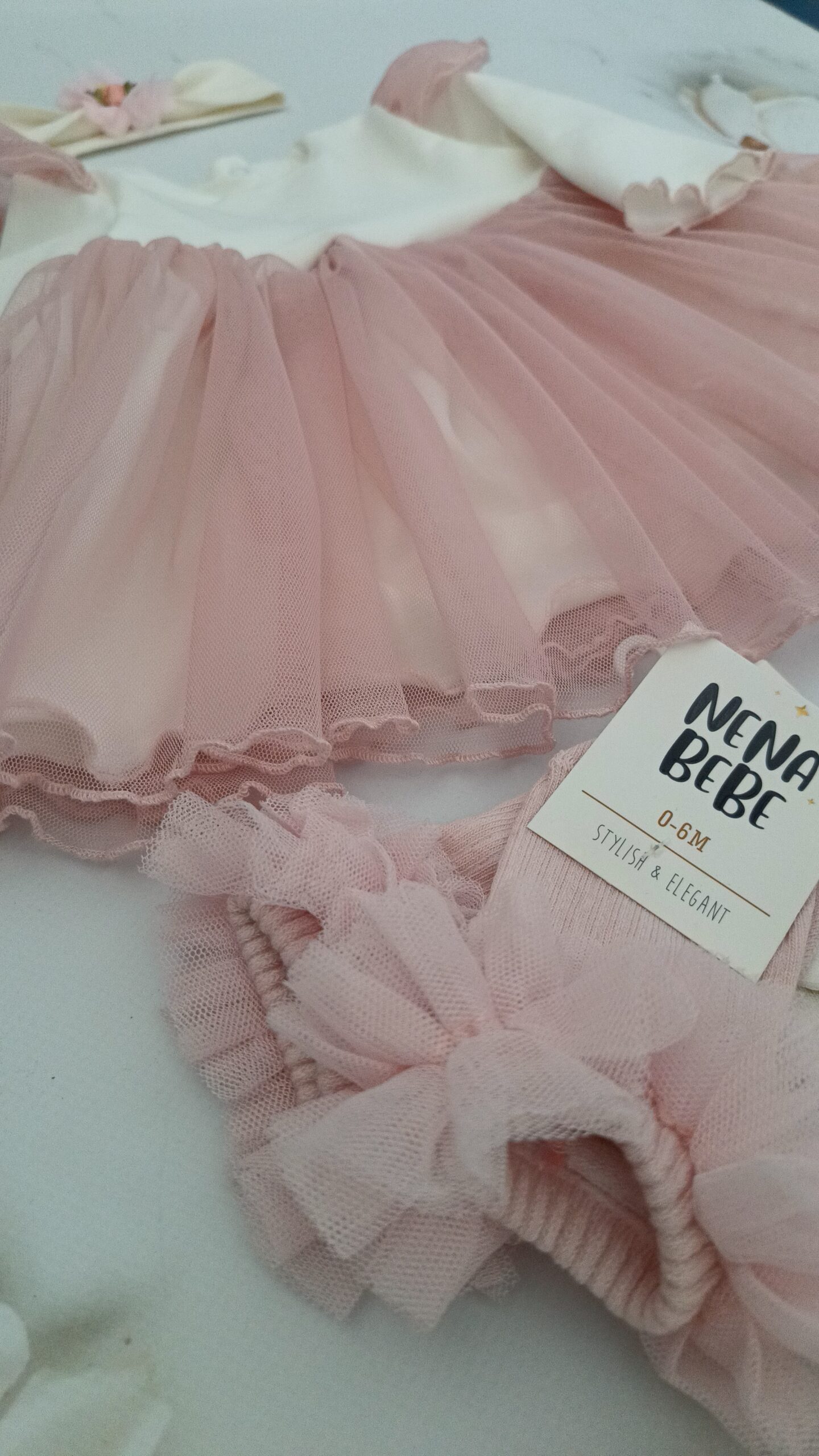 Sukienka Tiul Różowy - obrazek 3