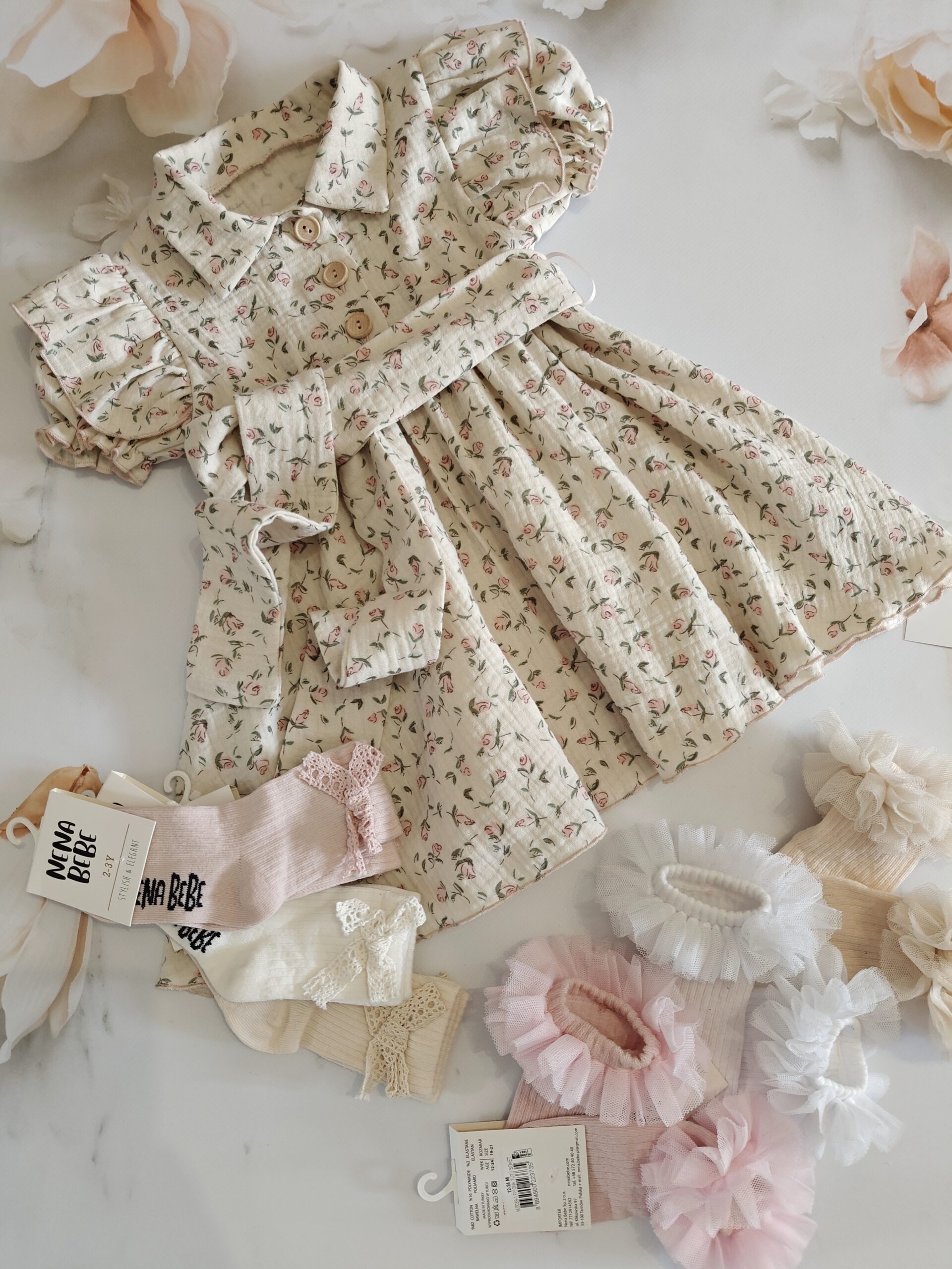 Muślinowa sukienka Anielka