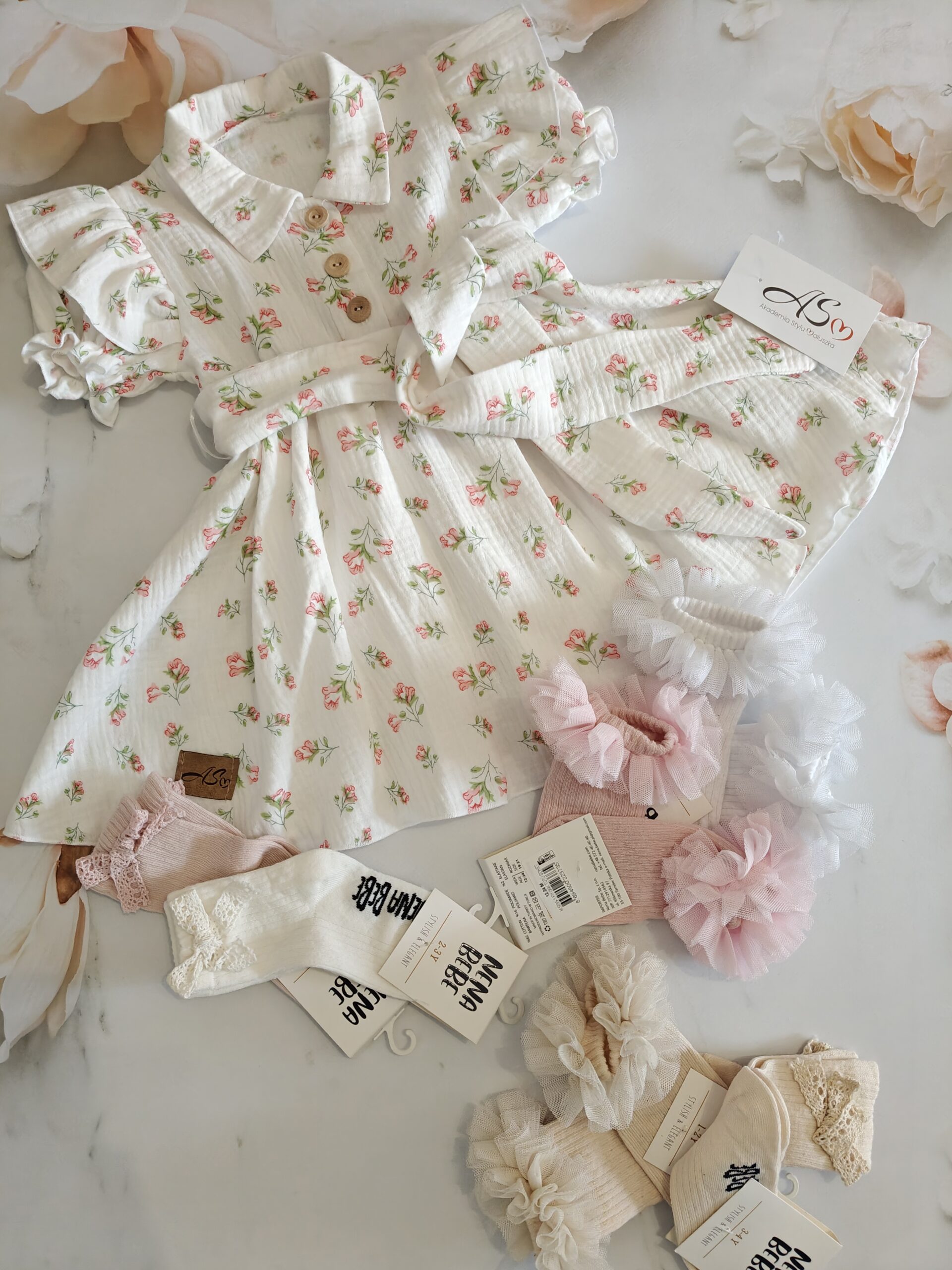 Muślinowa sukienka Anielka - obrazek 6