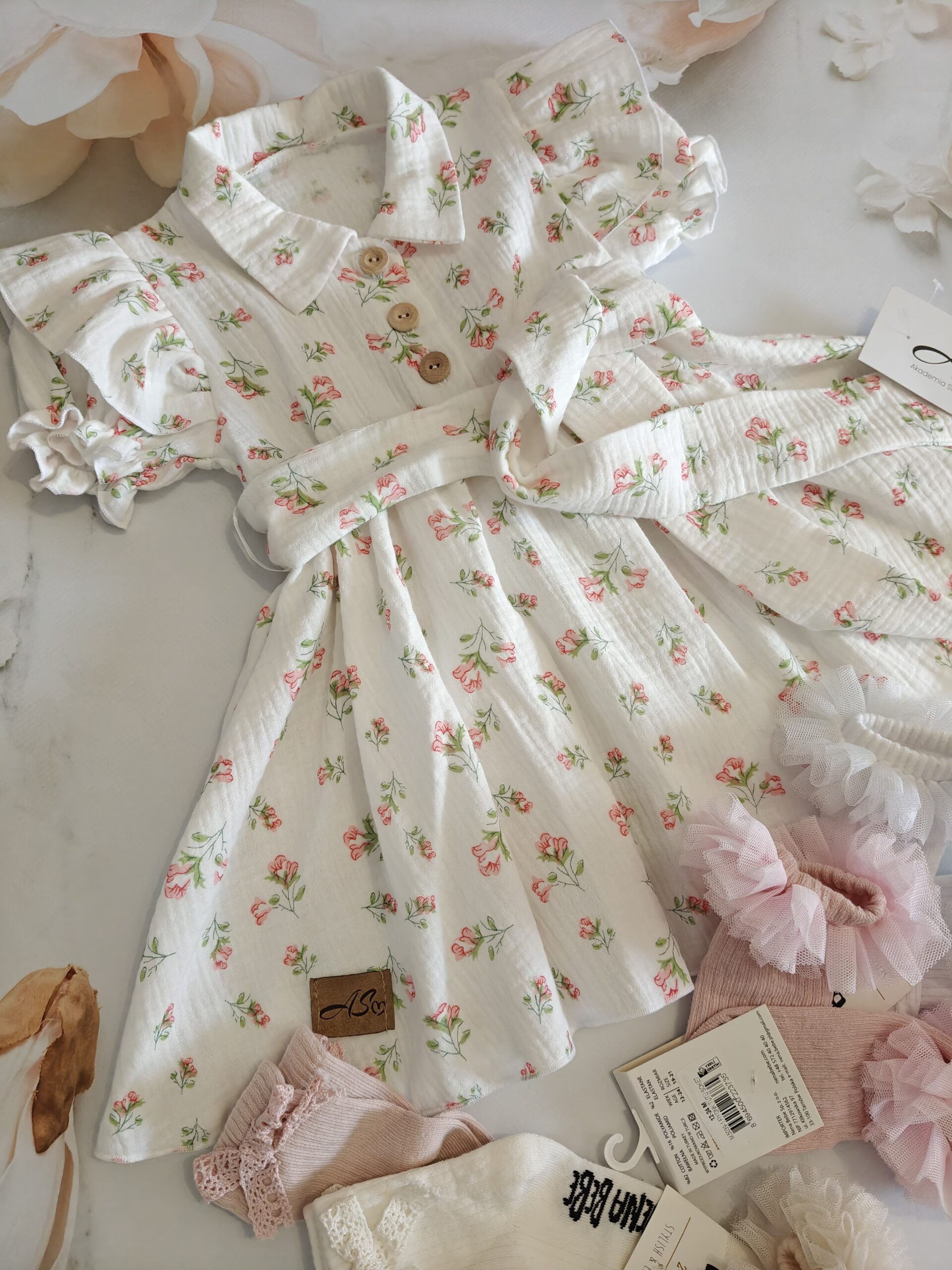 Muślinowa sukienka Anielka - obrazek 5