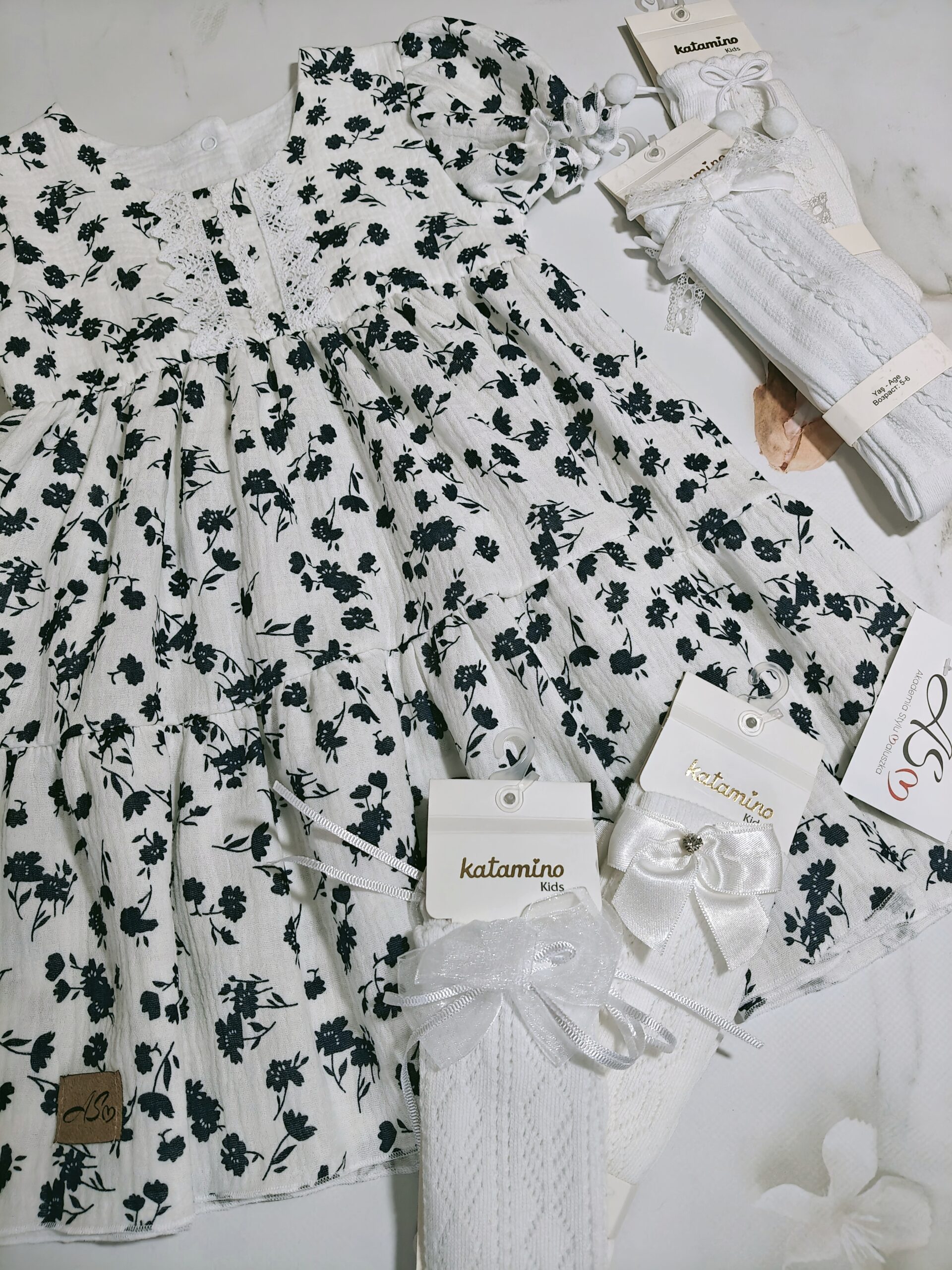 Sukienka muślinowa Lilianna - obrazek 4